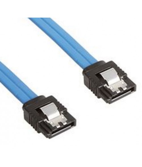 Astrotek SATA 3.0 Data Cable Male to Male Straight 180 to 180 Degree with Metal Lock Blue 