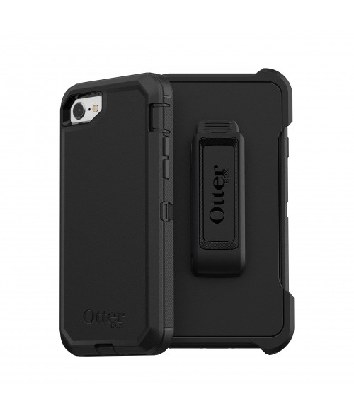 OtterBox iPhone SE (2nd gen) and Apple iPhone 8/7 Defender Series Case - Black (77-56603), Multi-Layer Protection, Drop Protection, Dust Protection