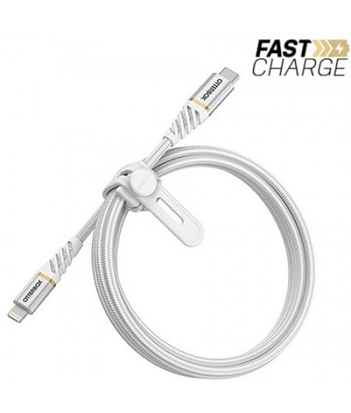 OtterBox Lightning to USB-C Fast Charge Cable 1M - Cloud Dust White