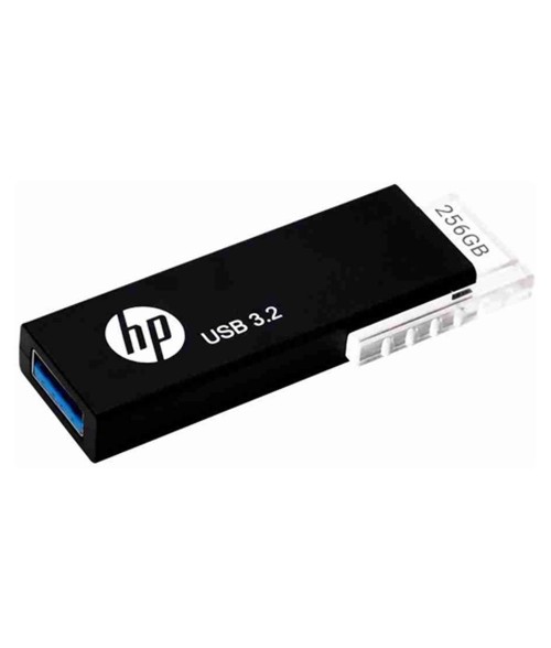 HP 718W 256GB USB 3.2 Flash Drive Push-Pull Design 